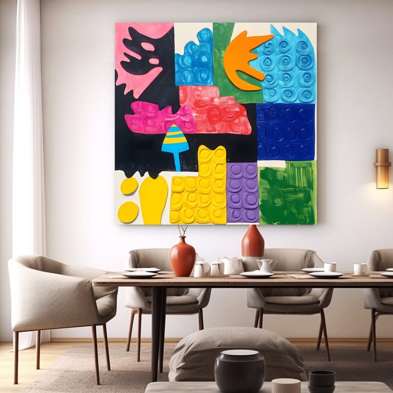 Abstrakt maleri "Elegancia de Tones"