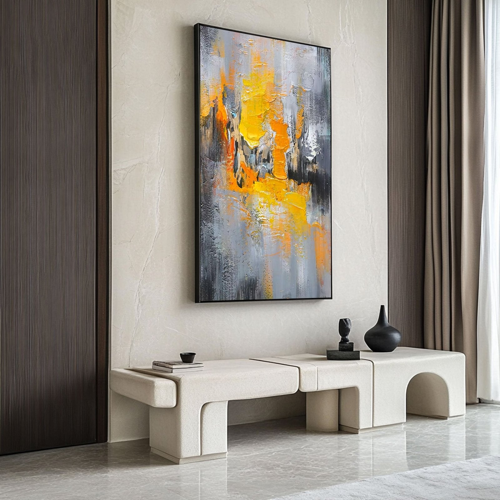 Abstract Painting "��l��mentaire"