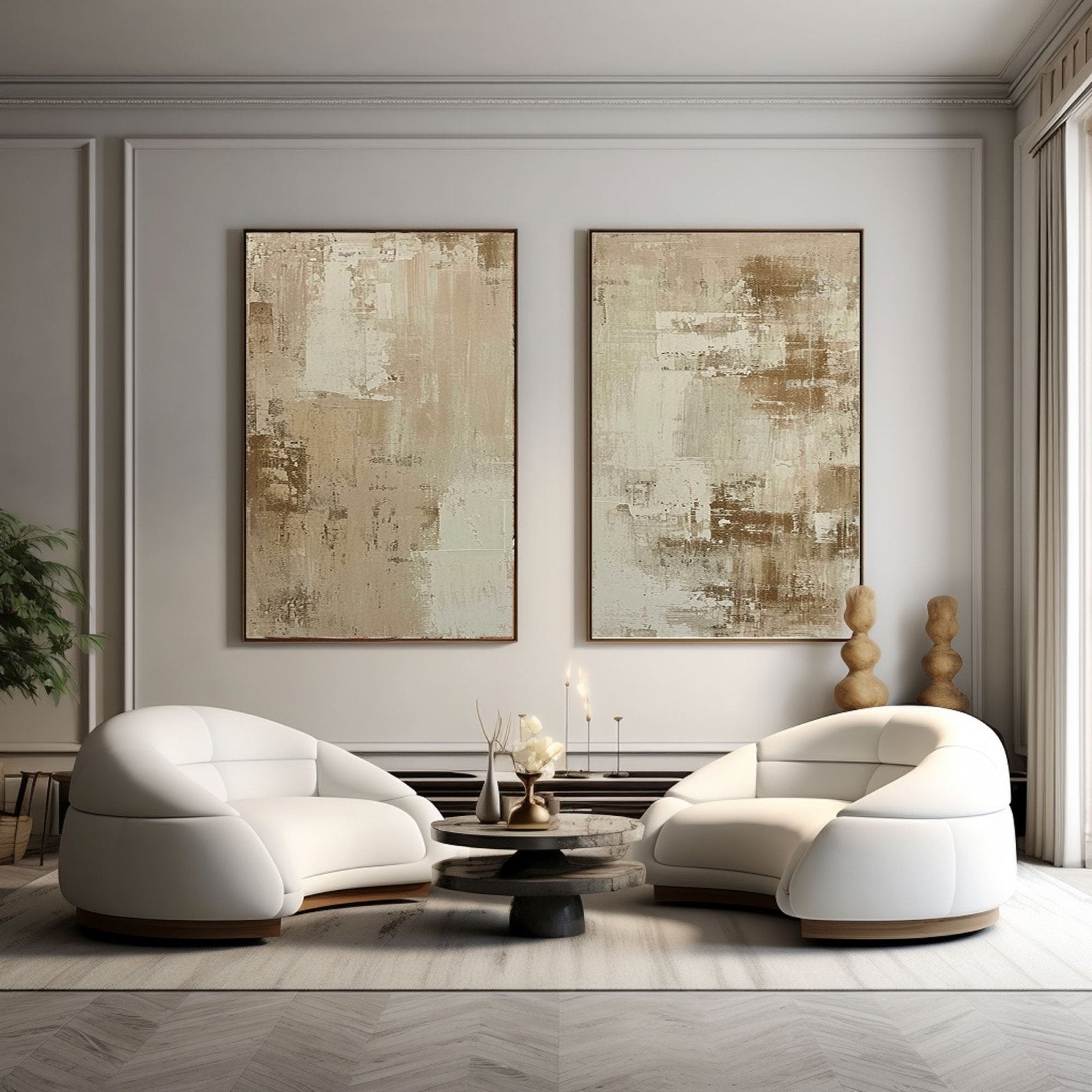 Abstract Painting "Ephemeral Echoes"