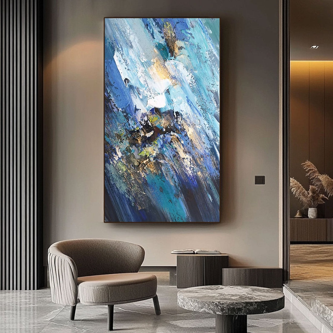 Abstraktes Gemälde „Équilibre“