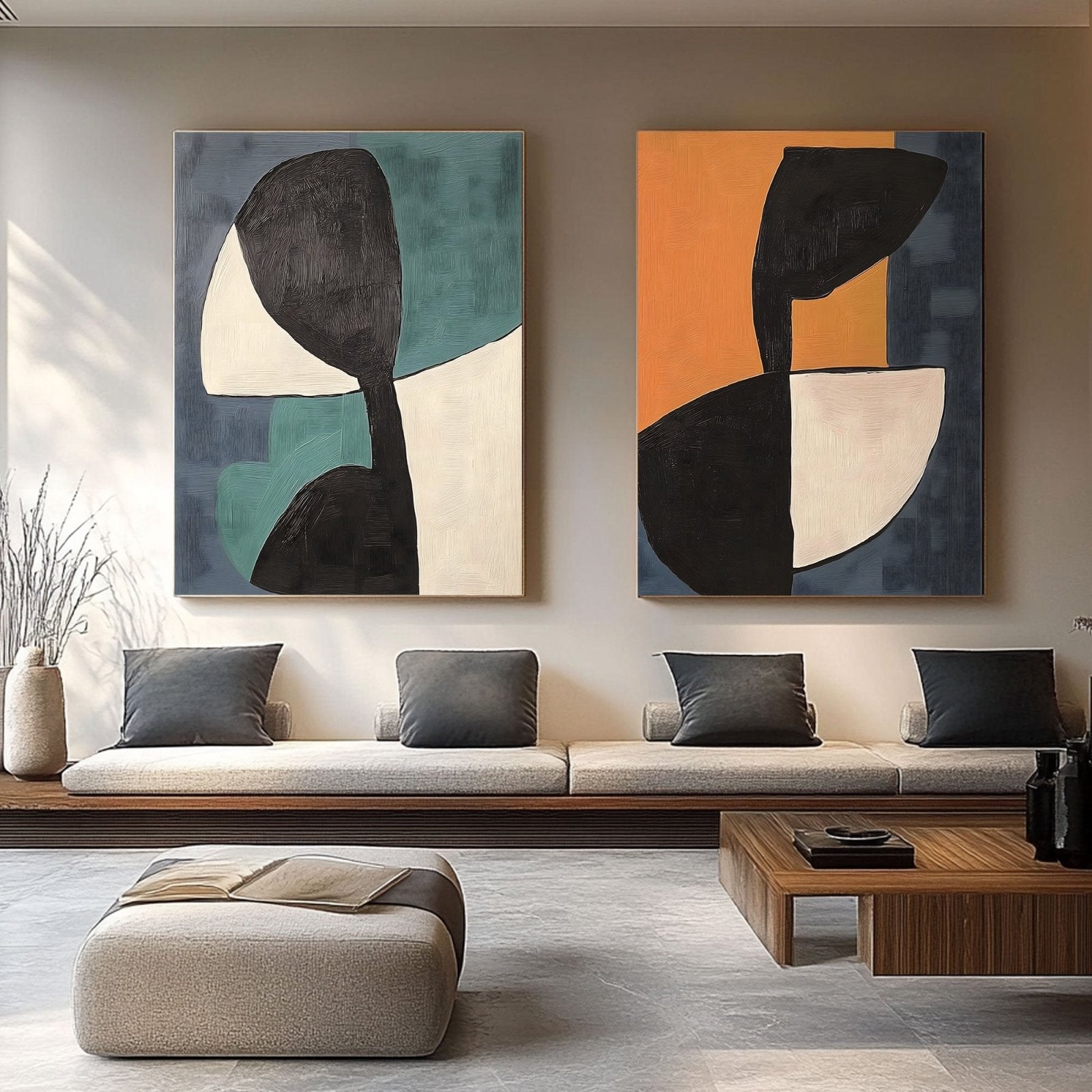 Abstraktes Gemälde „Equilibrio“