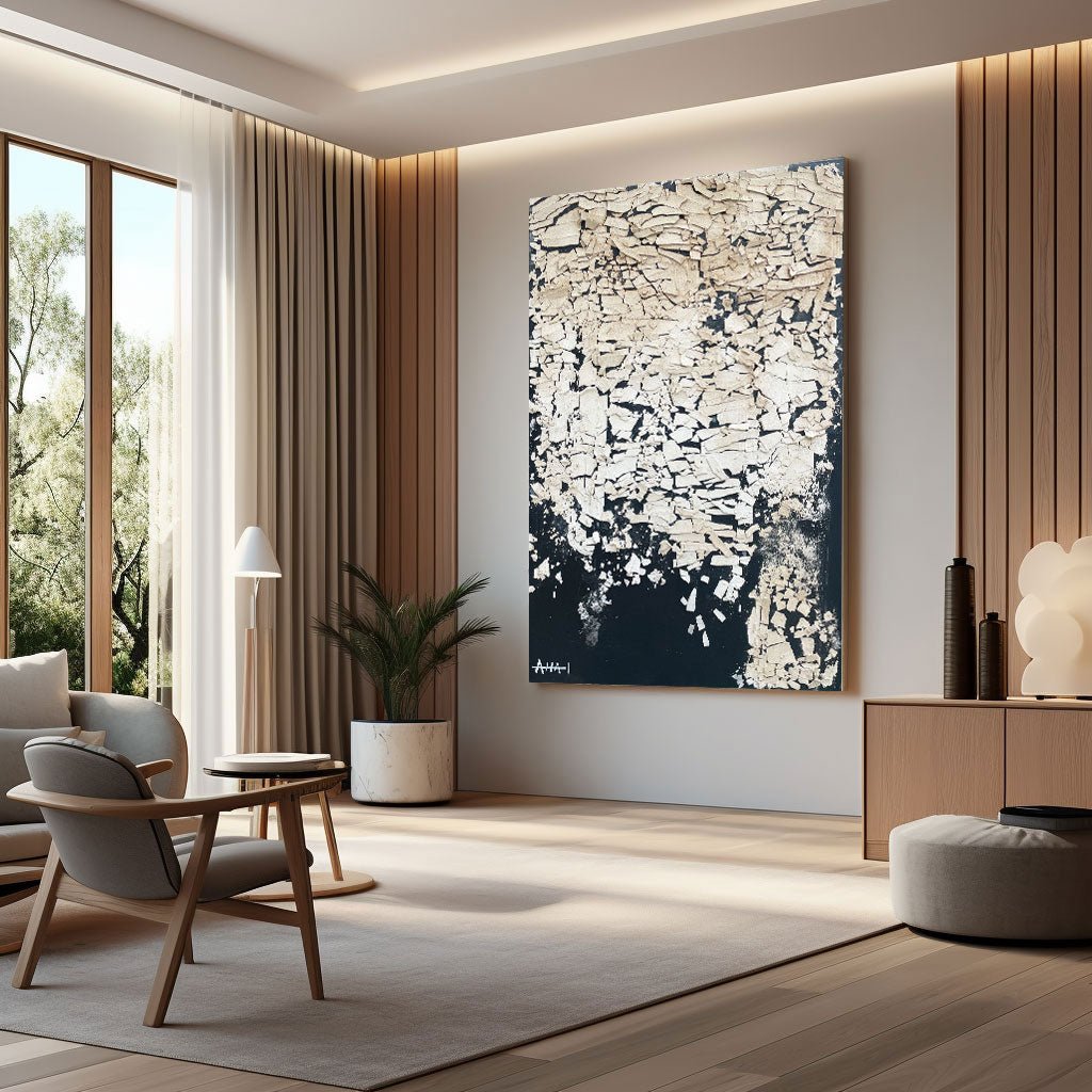 Abstract Painting "Esqueletos Rotos”