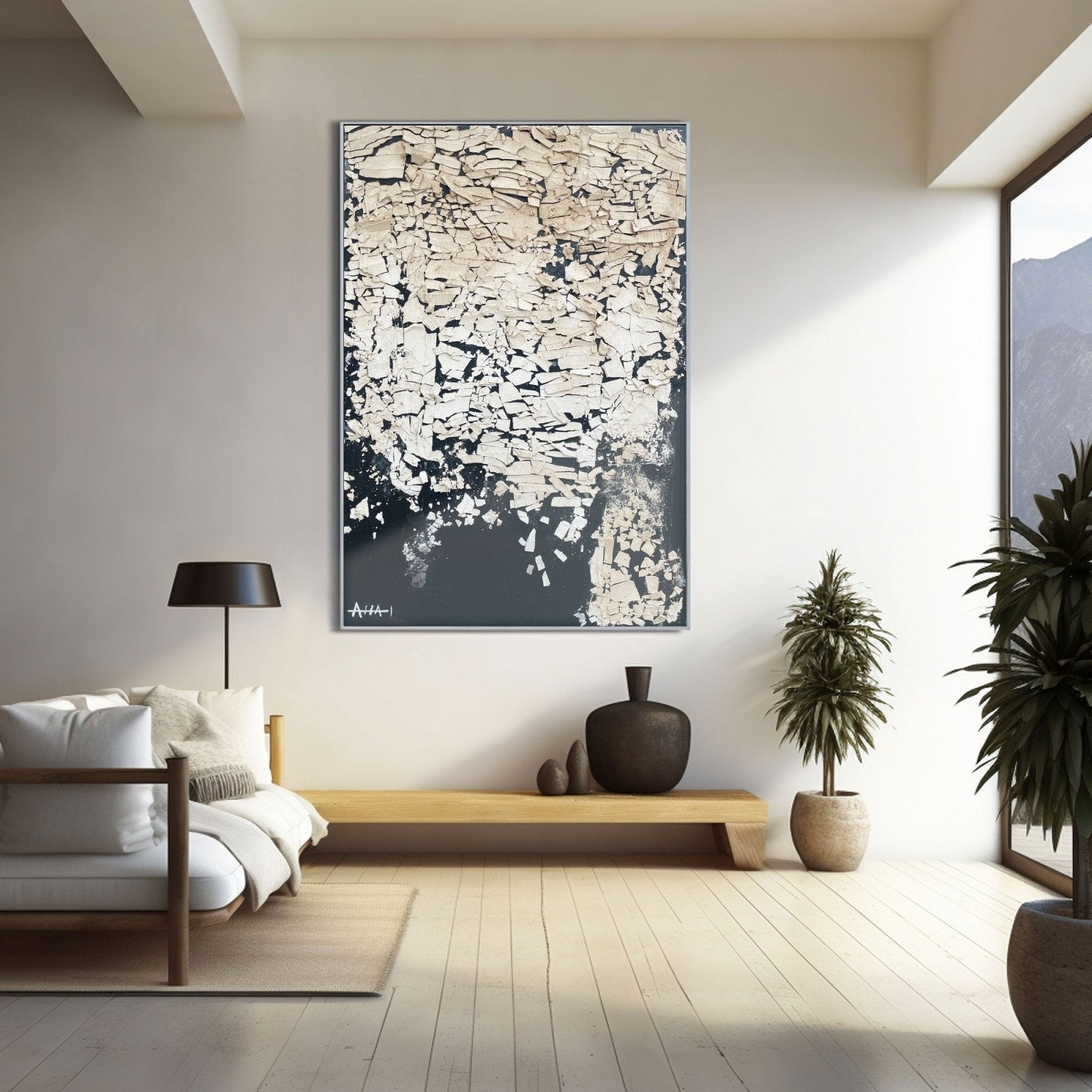 Abstract Painting "Esqueletos Rotos”