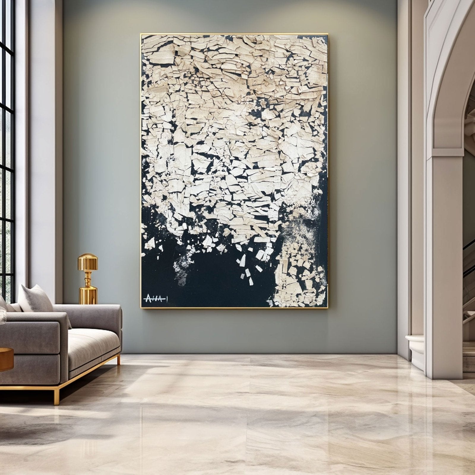 Abstract Painting "Esqueletos Rotos”