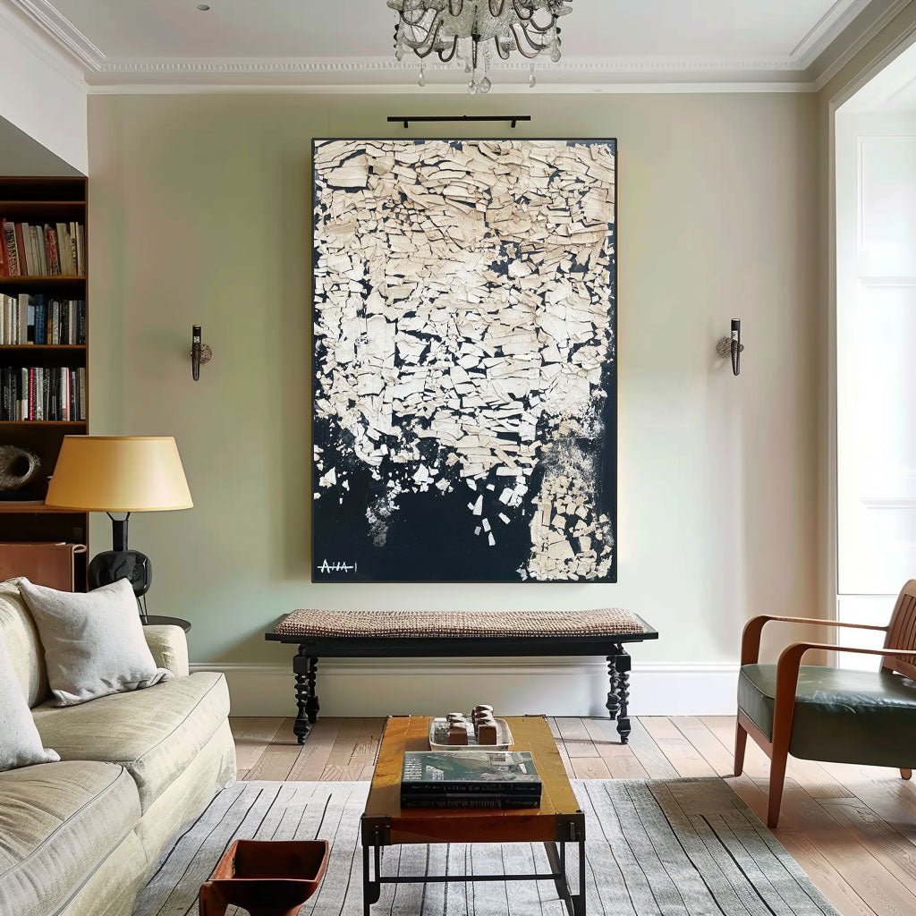 Abstract Painting "Esqueletos Rotos”