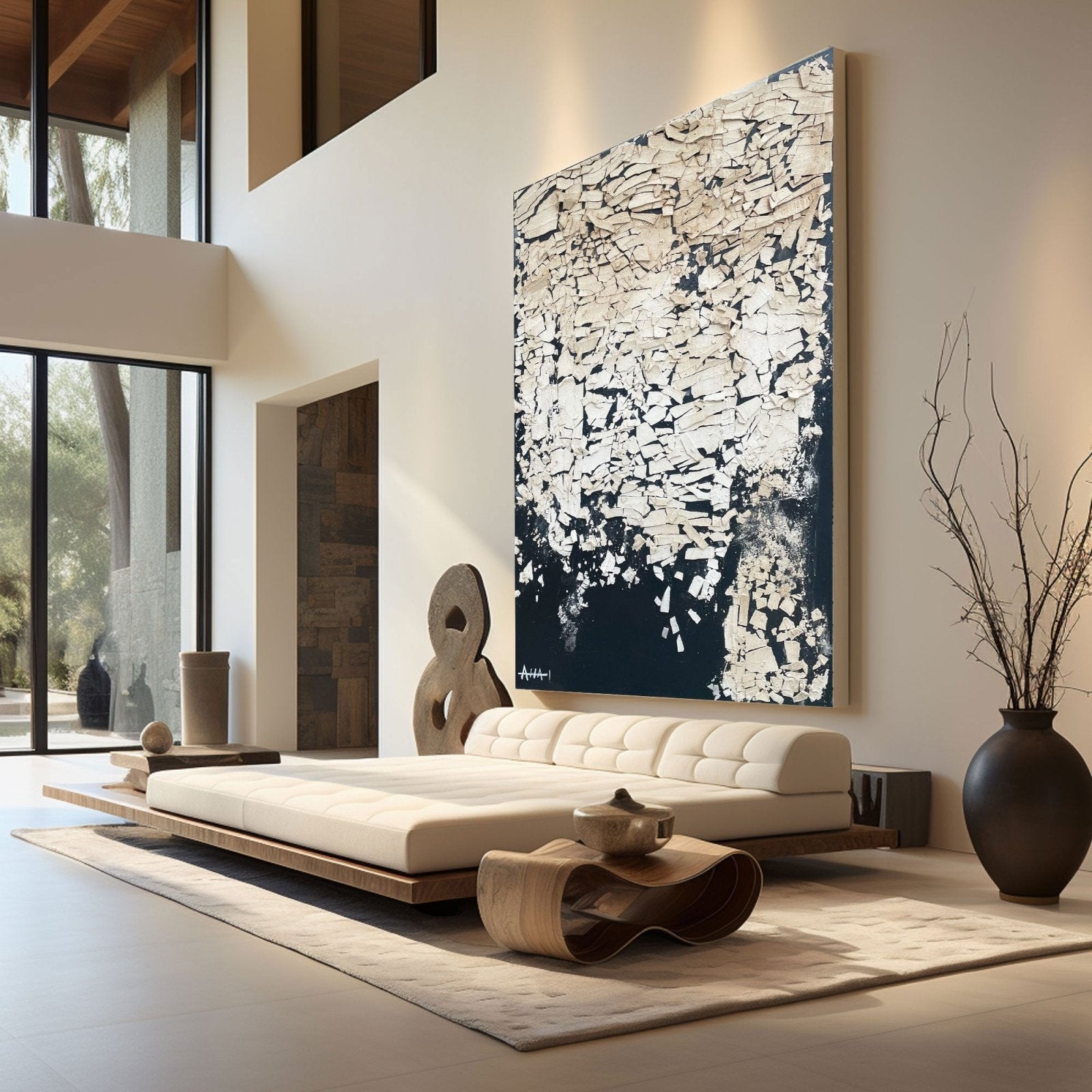 Abstract Painting "Esqueletos Rotos”