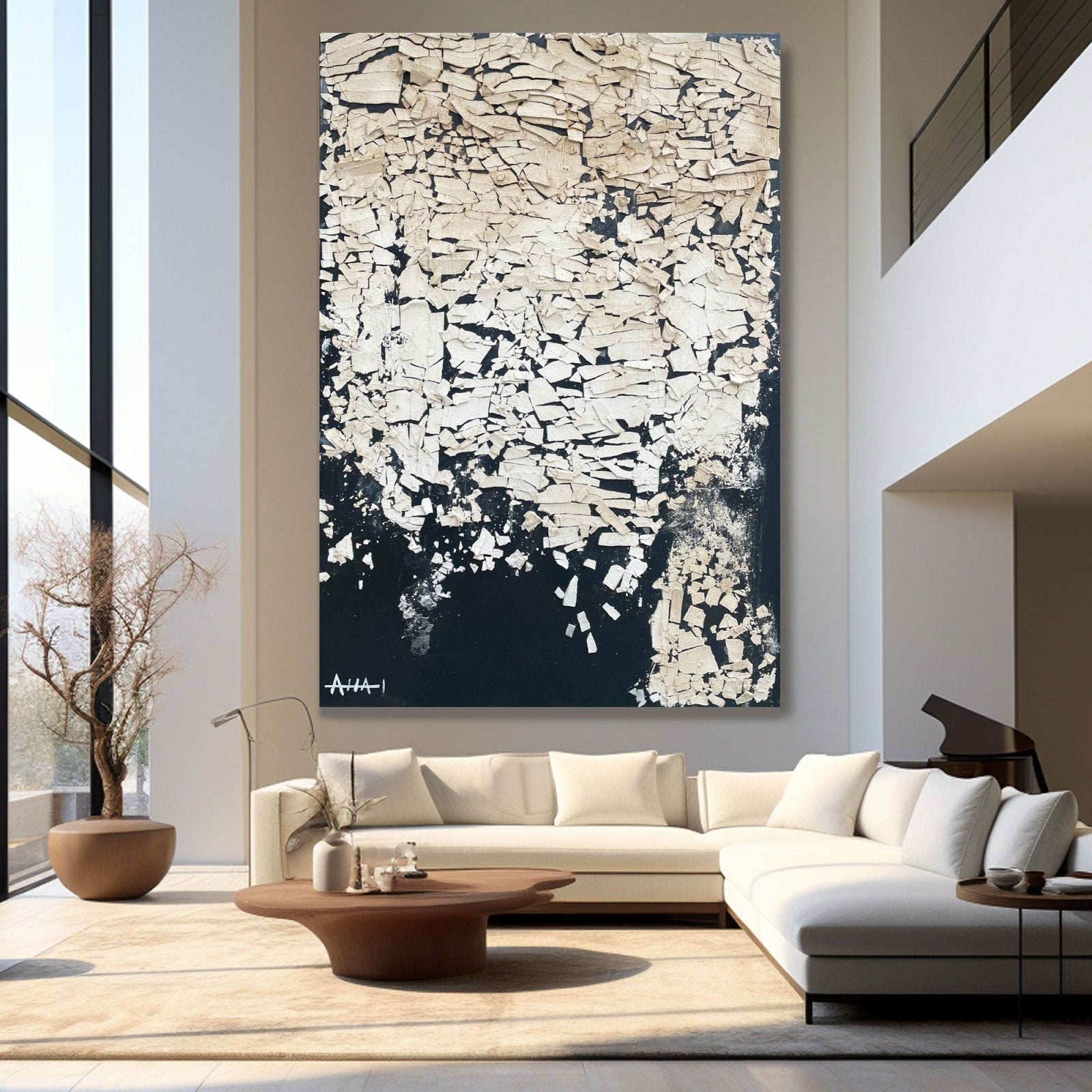 Abstract Painting "Esqueletos Rotos”