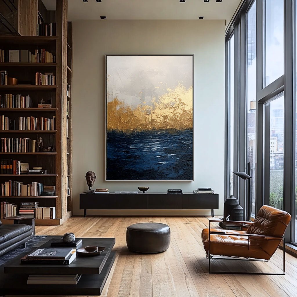 Abstract Painting "Éveil de la Tempête"