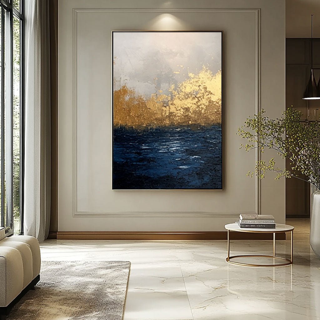 Abstract Painting "Éveil de la Tempête"