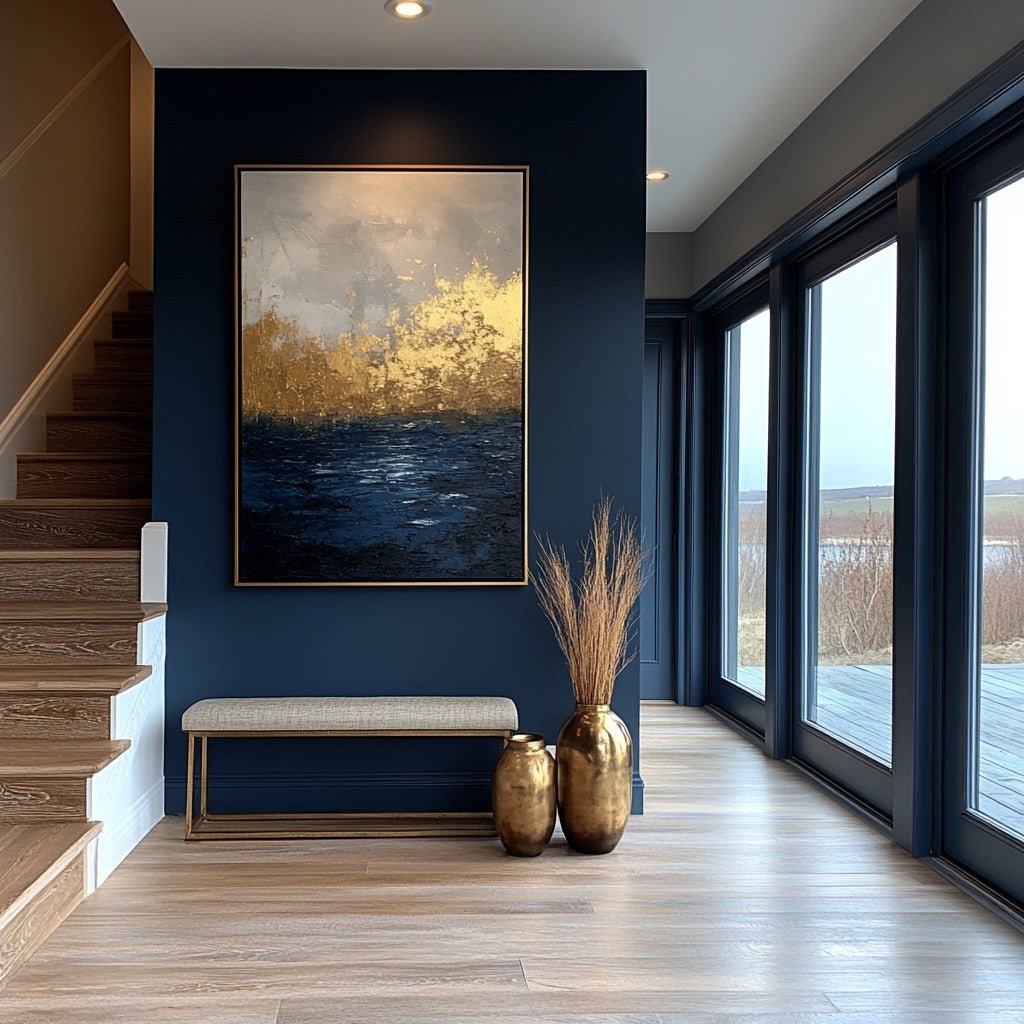 Abstract Painting "Éveil de la Tempête"