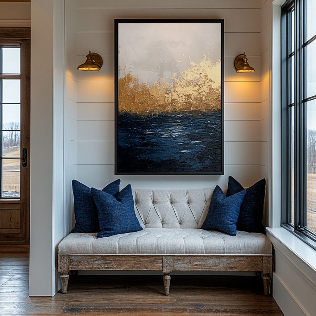 Abstract Painting "Éveil de la Tempête"