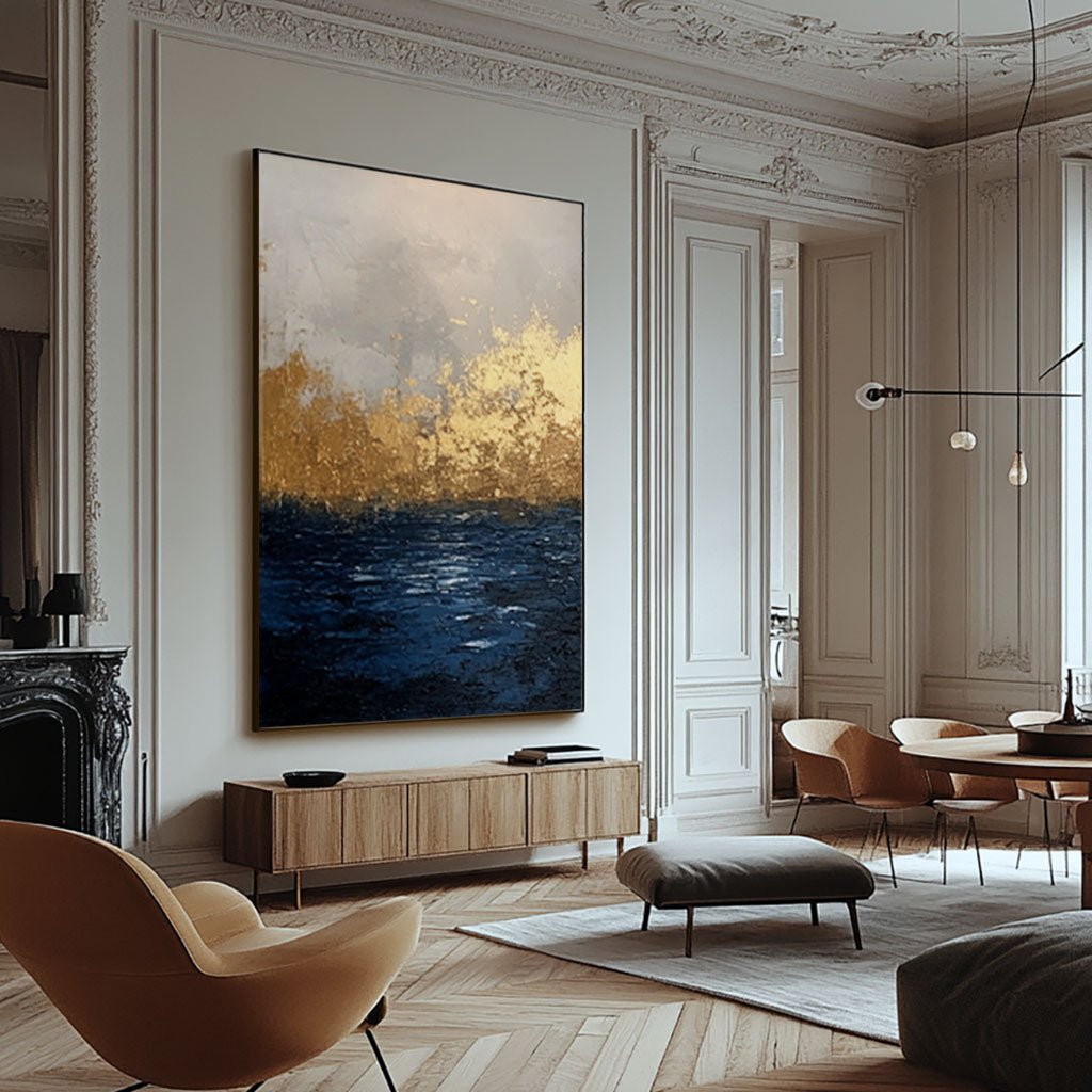 Abstract Painting "Éveil de la Tempête"