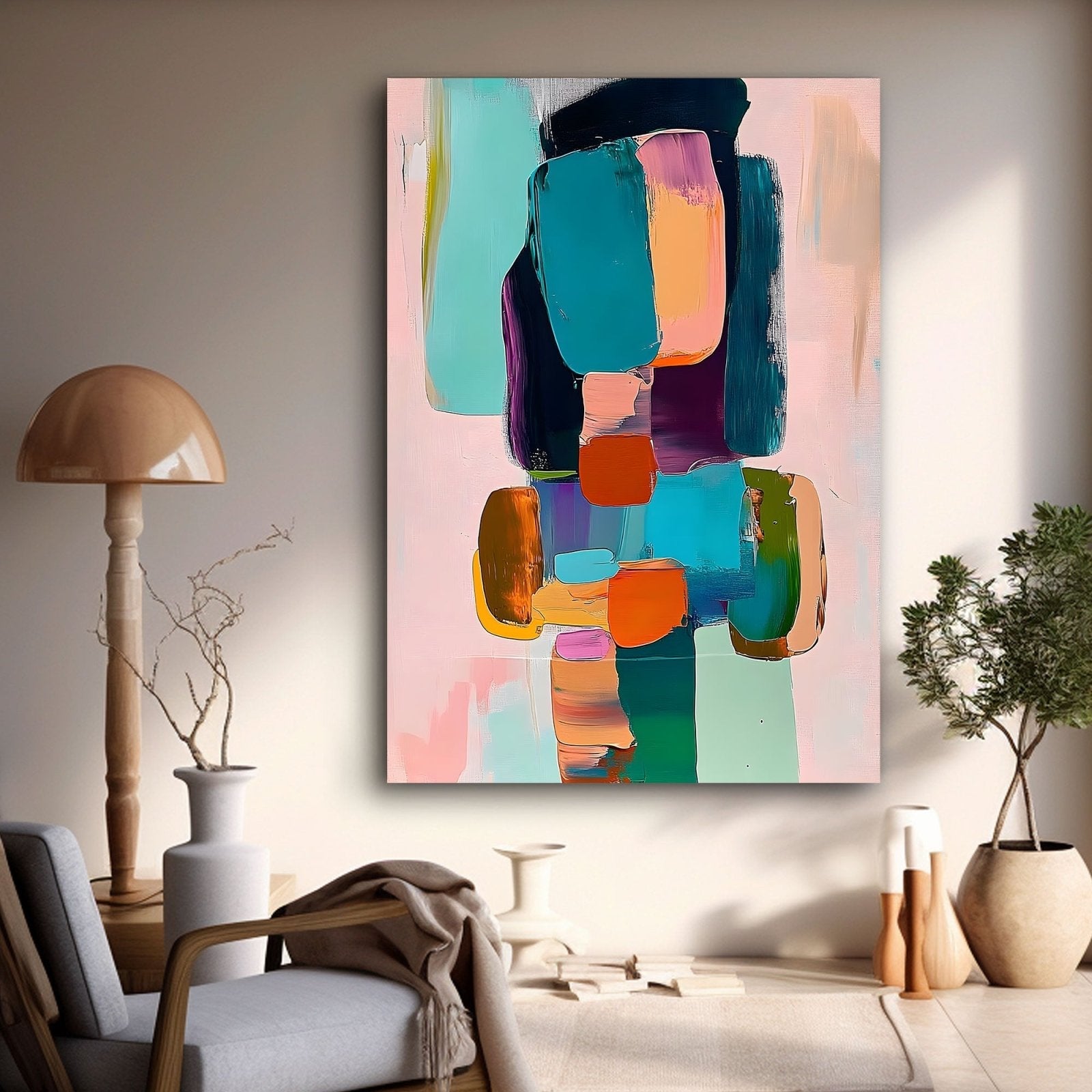 Abstract Painting "Farbblock Fantasie”