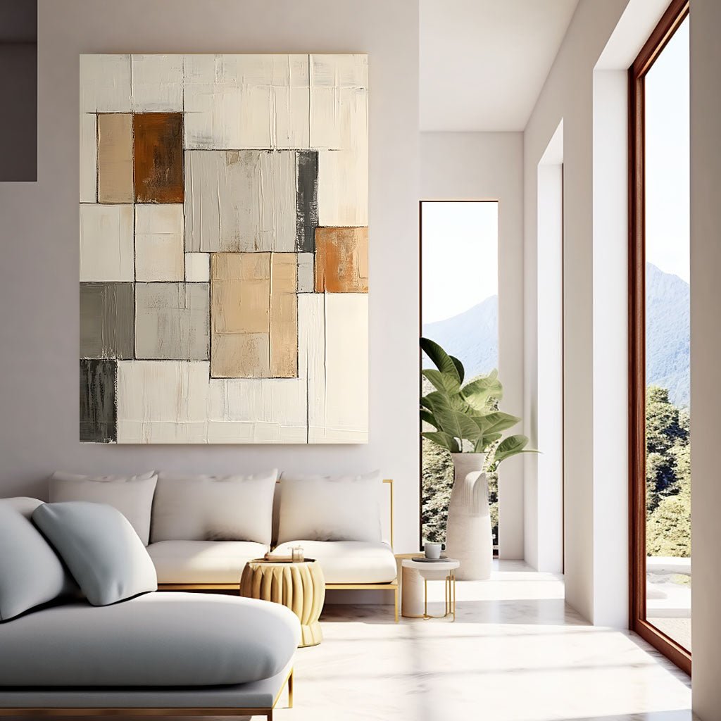 Abstract Painting "Farbliche Quadrate”