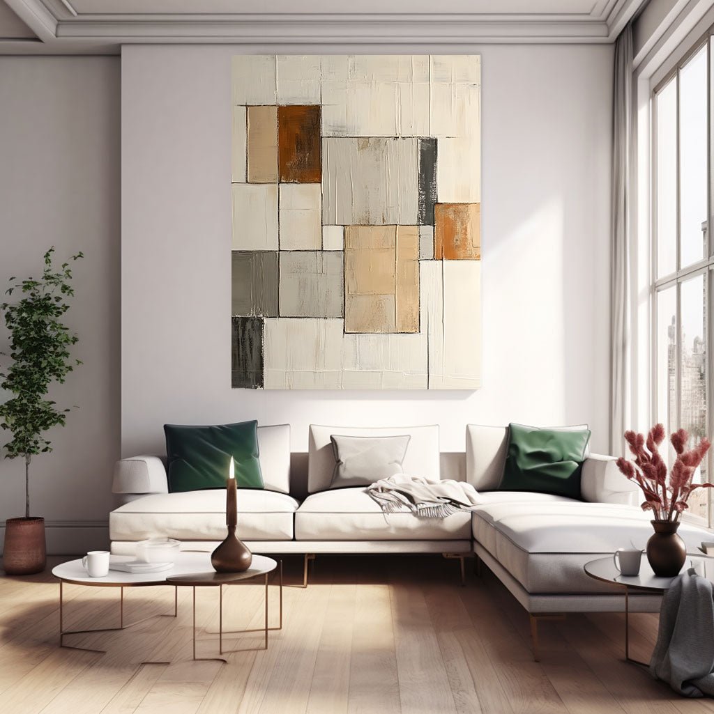 Abstract Painting "Farbliche Quadrate”