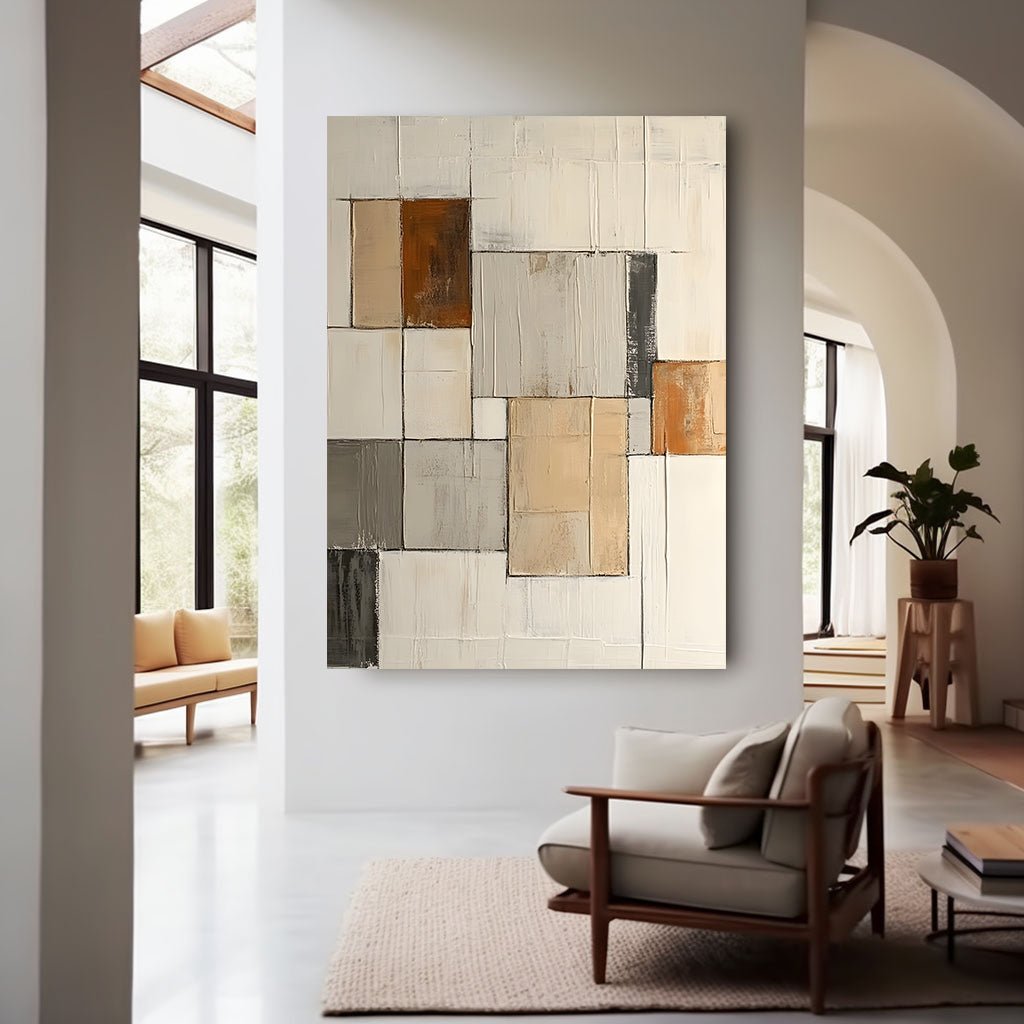 Abstract Painting "Farbliche Quadrate”