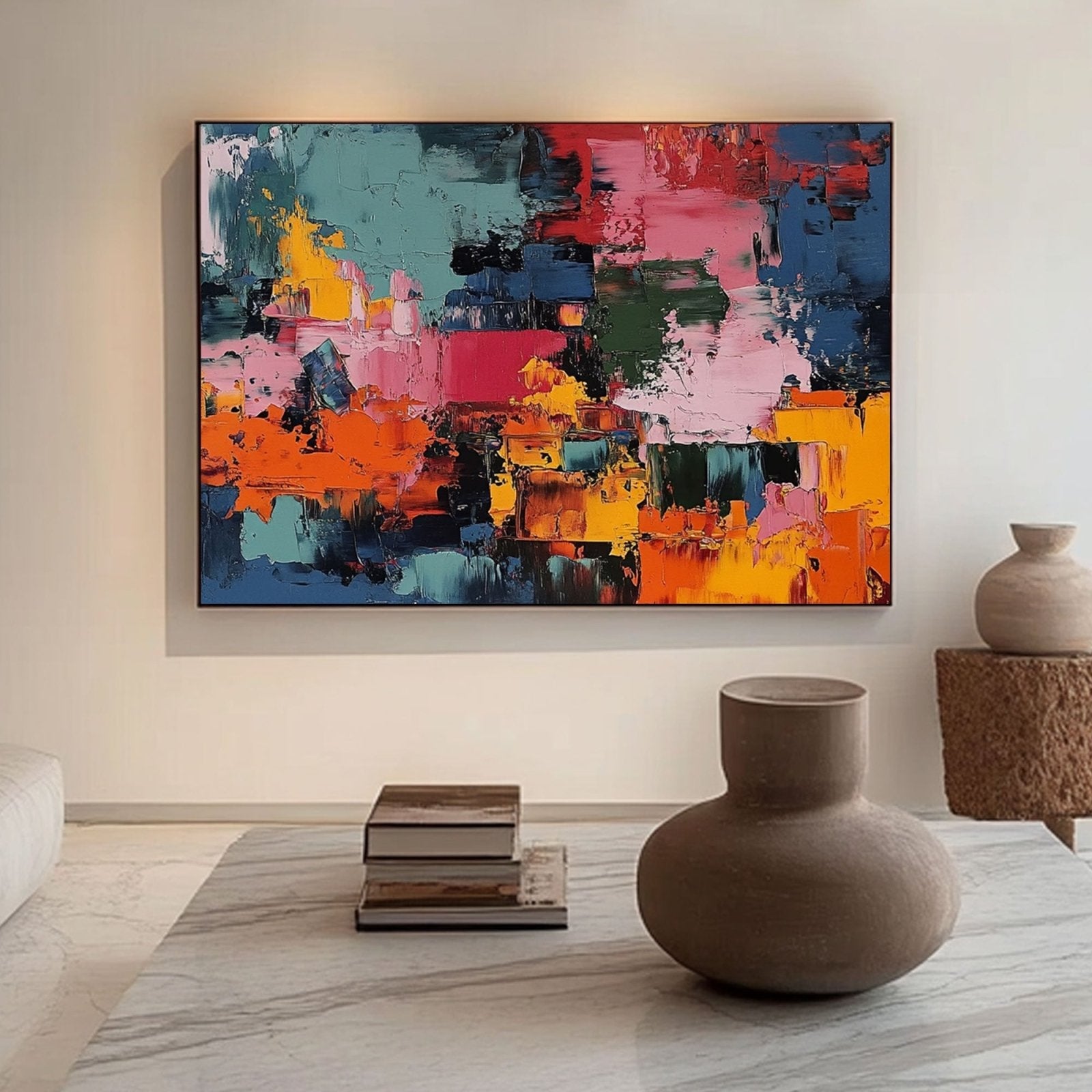 Abstrakt maleri "Flammes d'art"