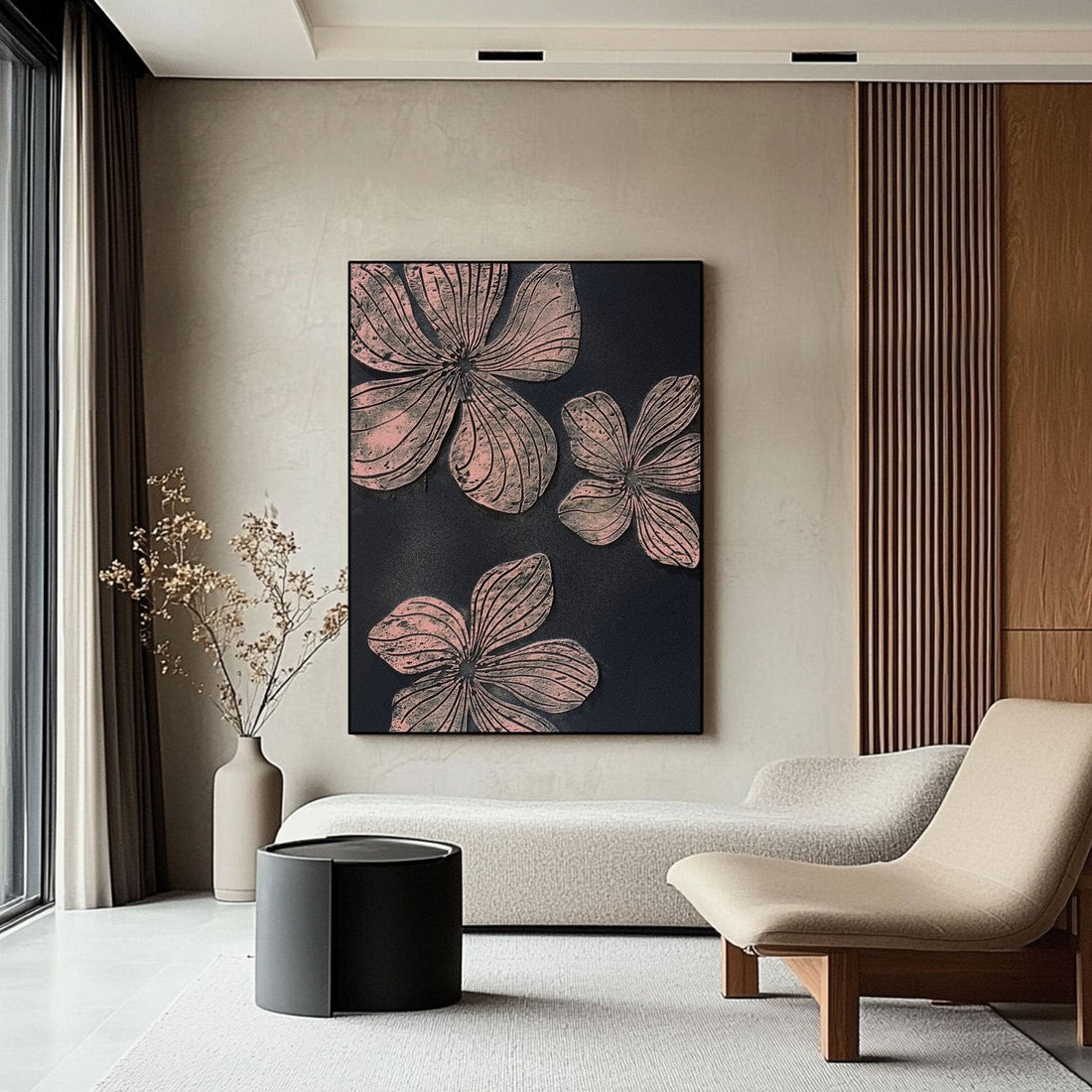 Abstrakt maleri "Fleur Nocturne"