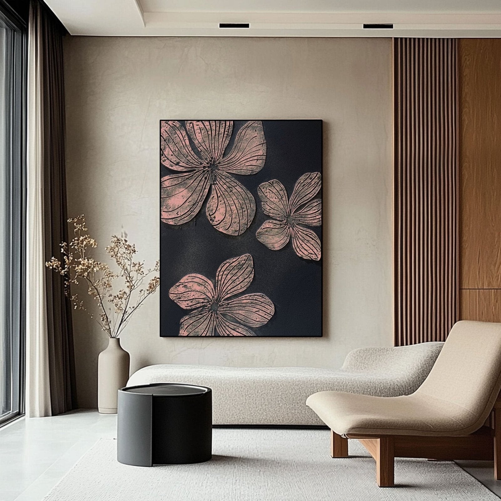 Abstrakt maleri "Fleur Nocturne"