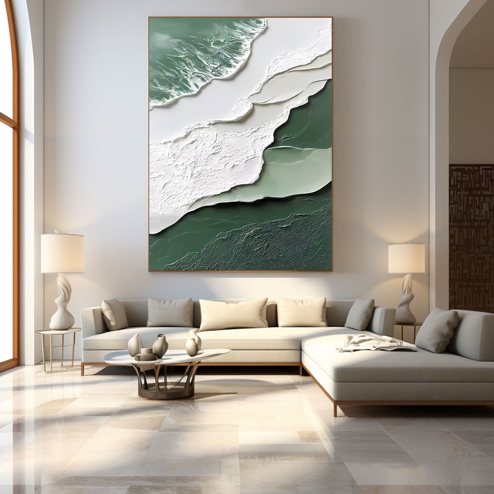 Abstract Painting "Fluss Geheimnis”
