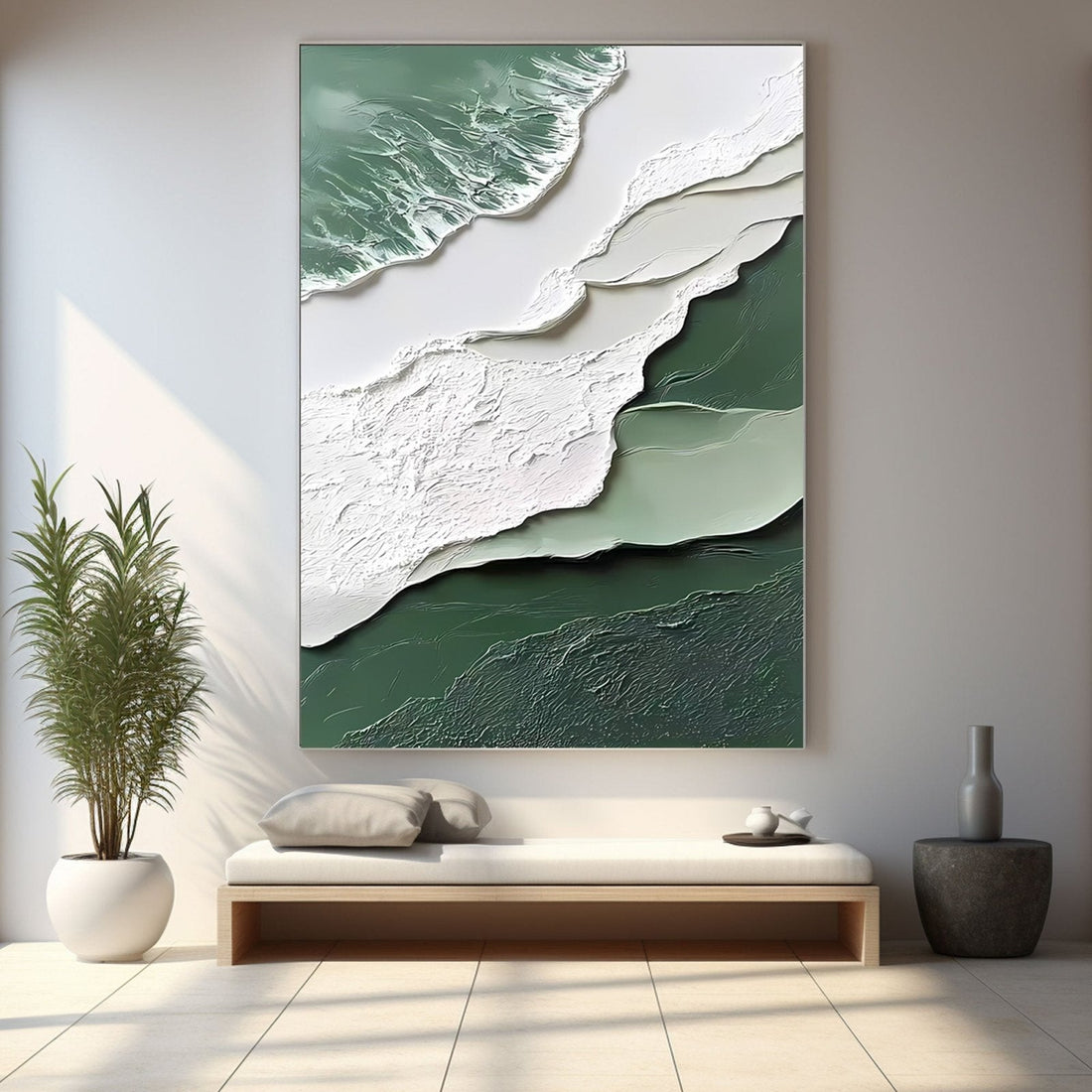 Abstract Painting "Fluss Geheimnis”