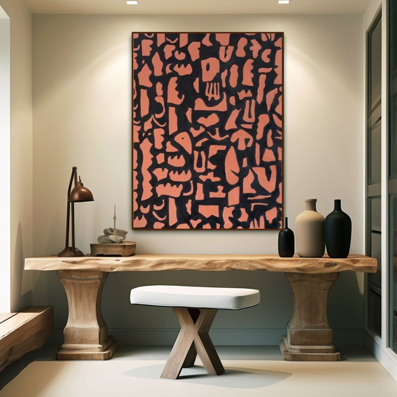 Abstract Painting "Formas Enigmáticas”