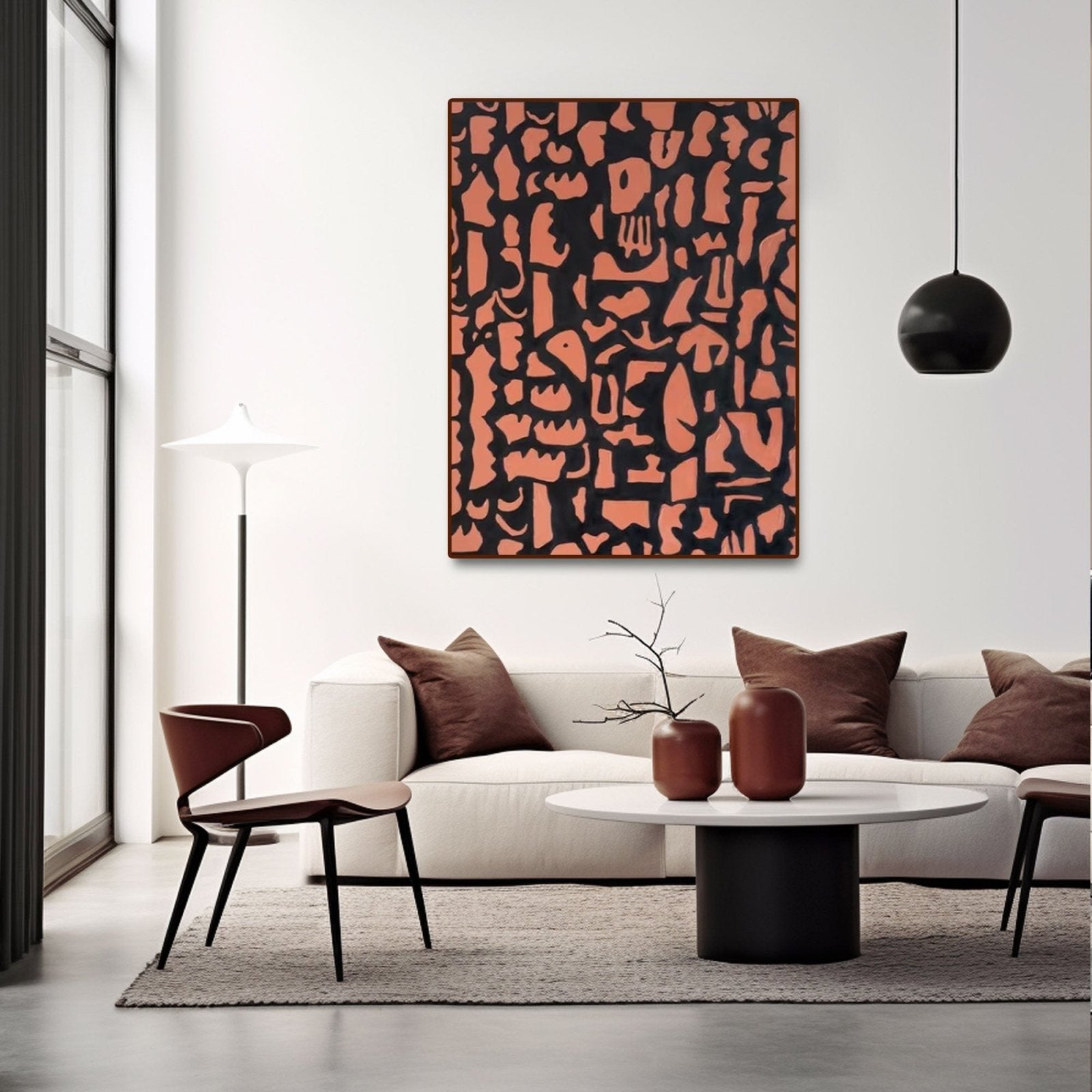 Abstract Painting "Formas Enigmáticas”