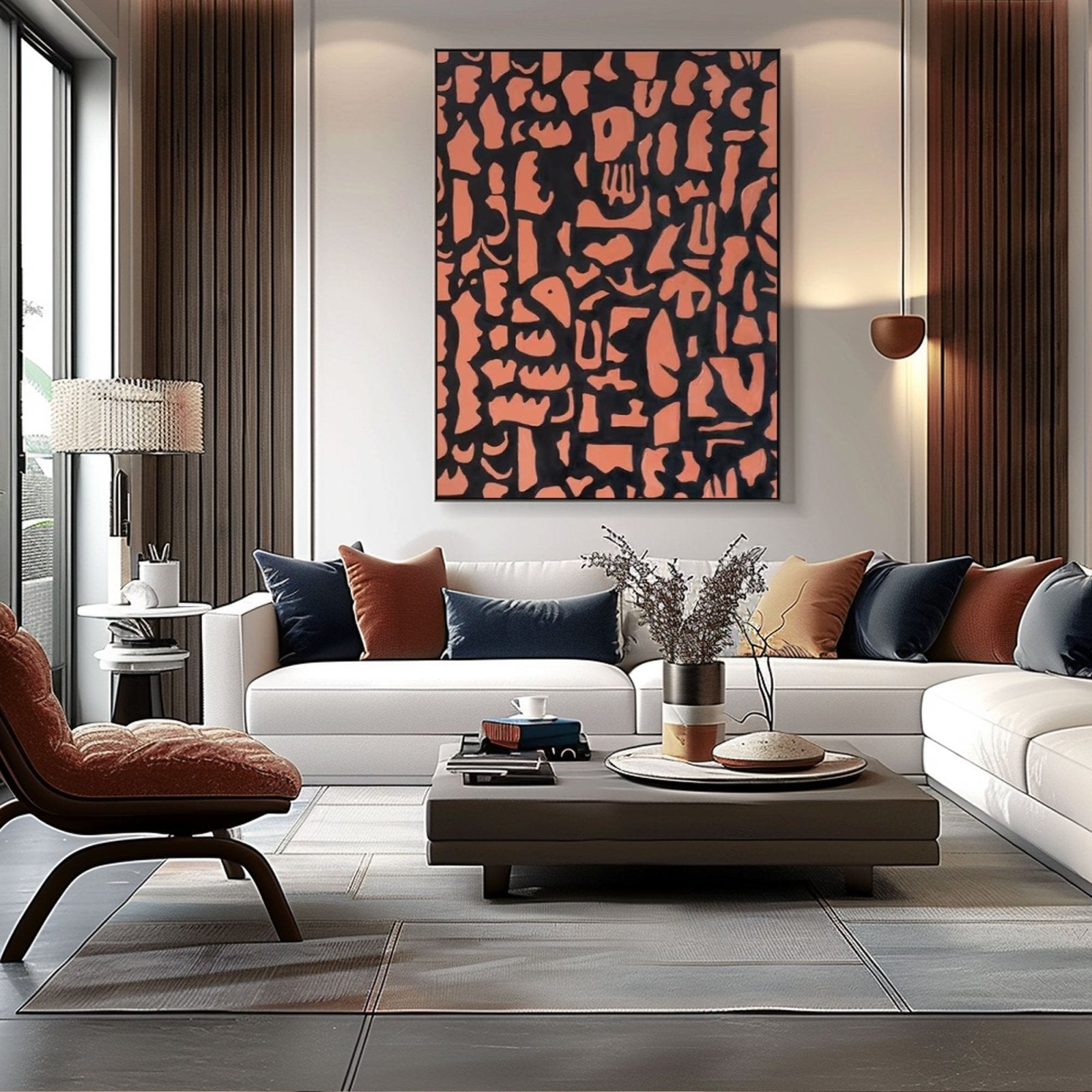 Abstract Painting "Formas Enigmáticas”