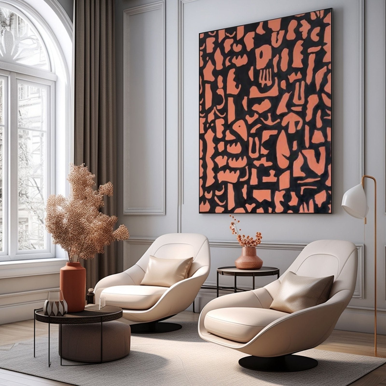 Abstract Painting "Formas Enigmáticas”