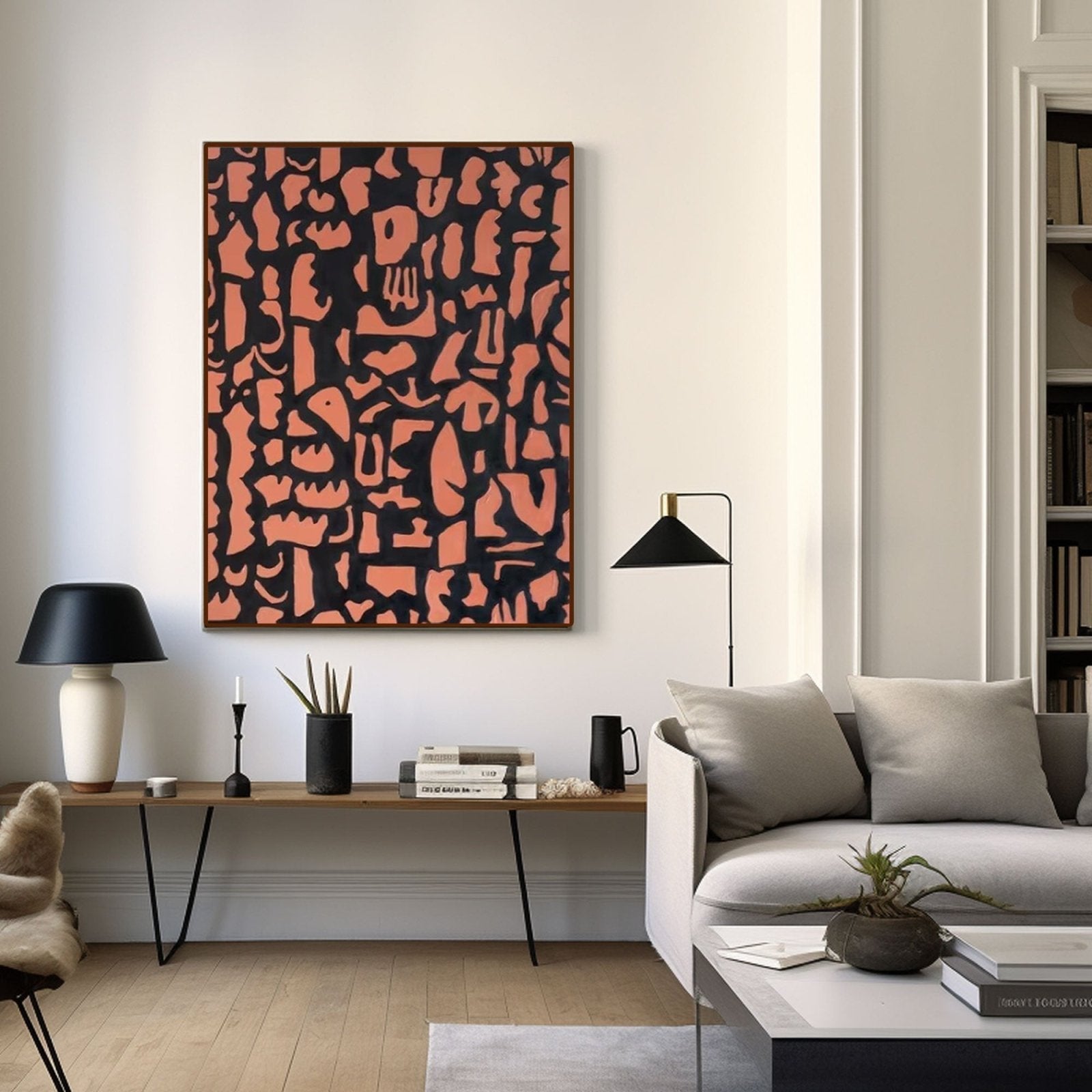 Abstract Painting "Formas Enigmáticas”