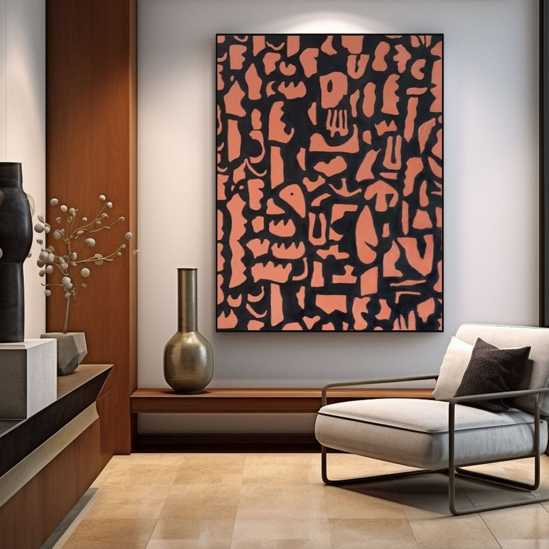 Abstract Painting "Formas Enigmáticas”
