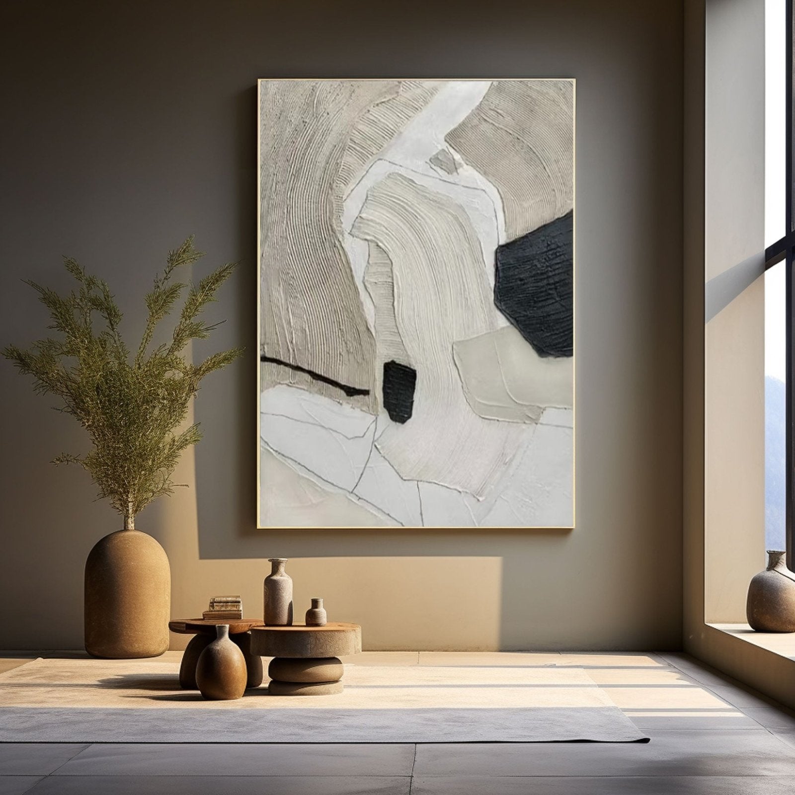 Abstract Painting "Formas Silenciosas”