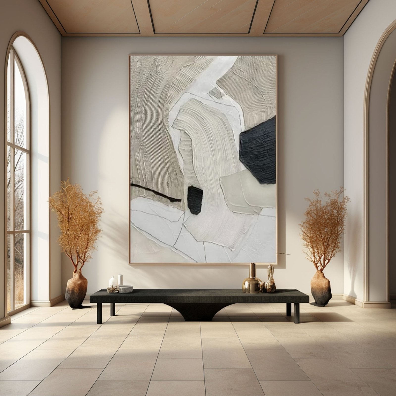 Abstract Painting "Formas Silenciosas”