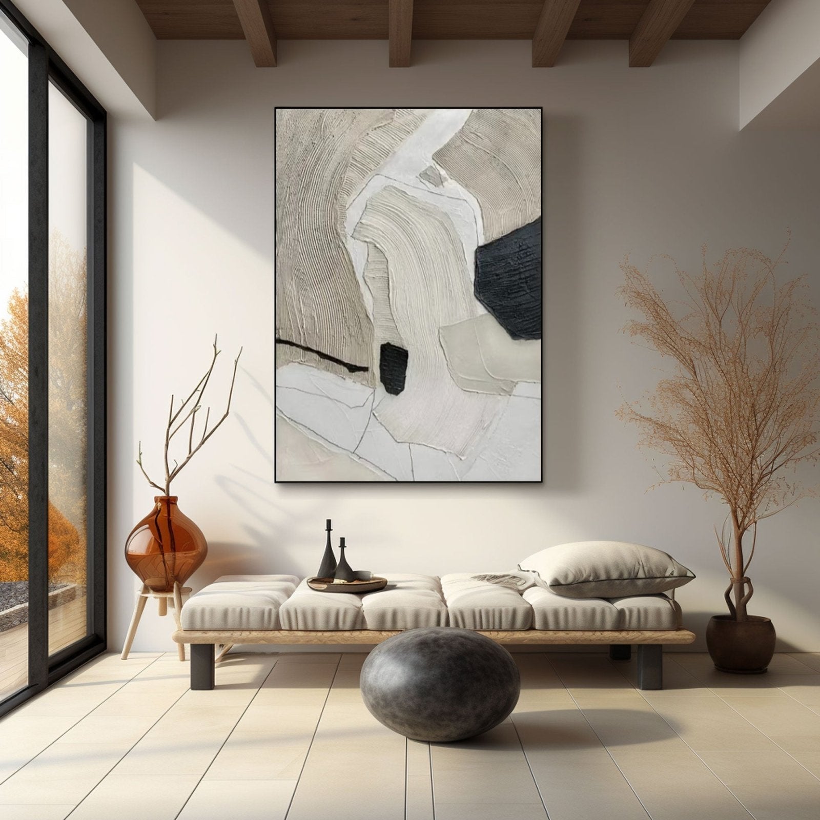 Abstract Painting "Formas Silenciosas”