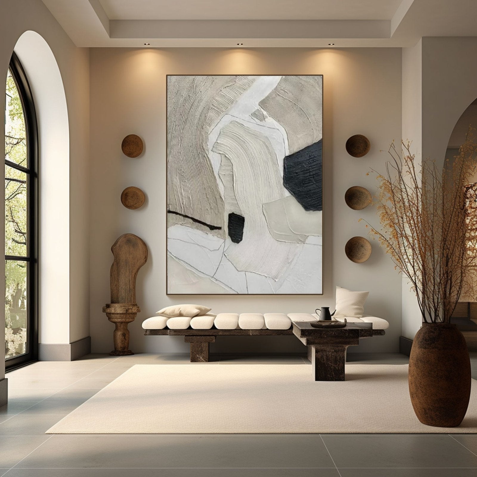 Abstract Painting "Formas Silenciosas”