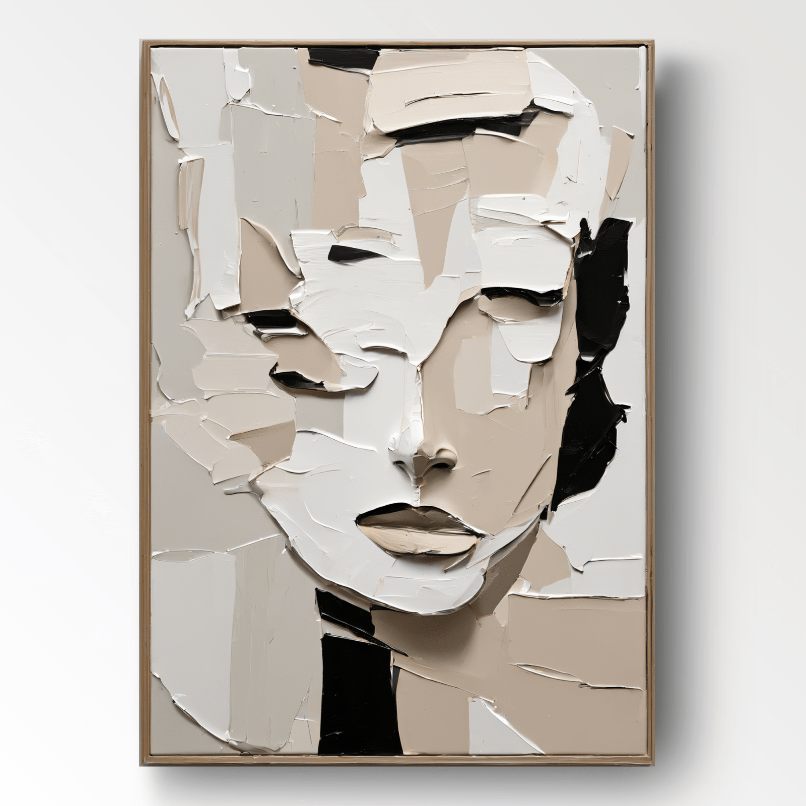 Abstrakt maleri "Fragments d'Âme"