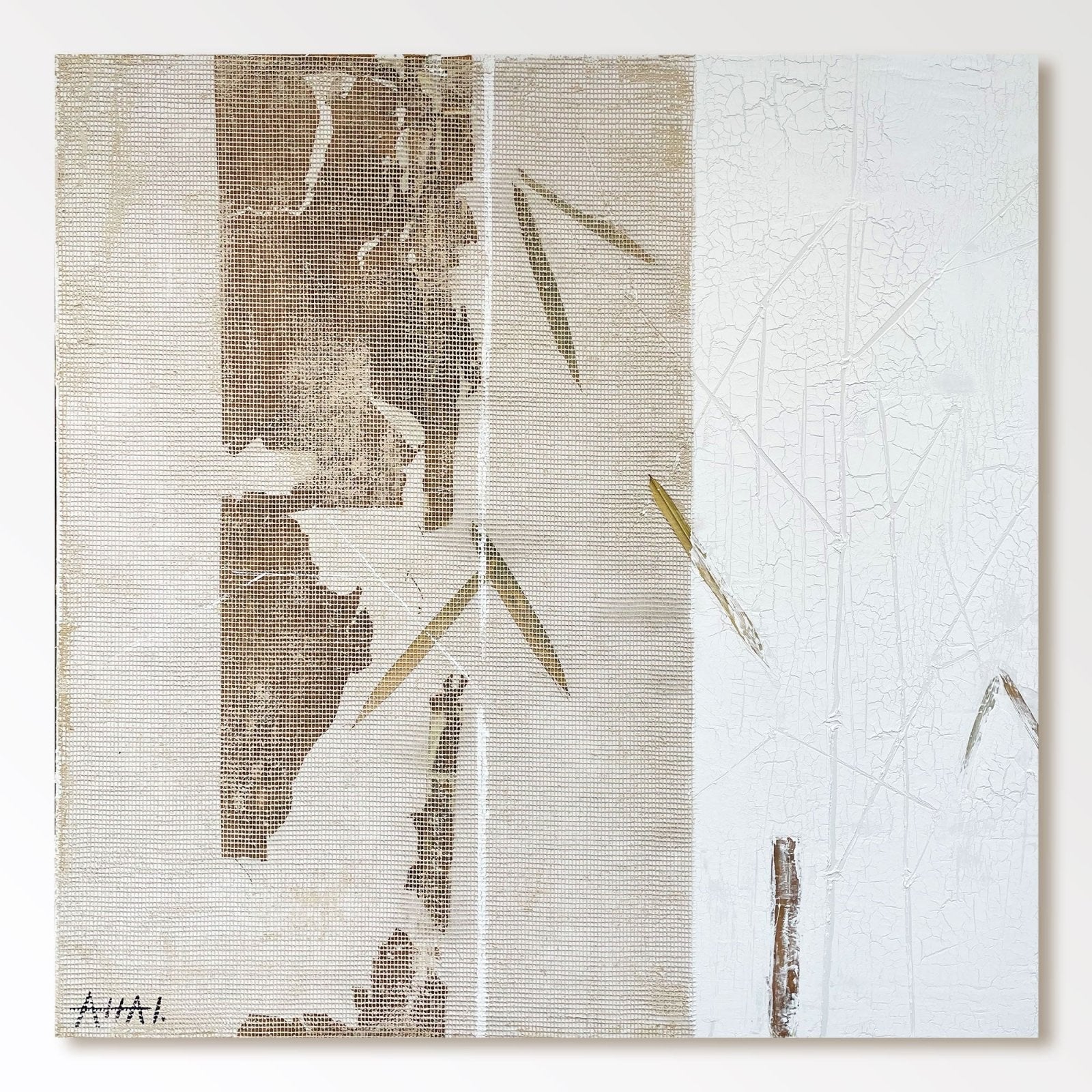 Abstract Painting "Fragmenty Bambu”