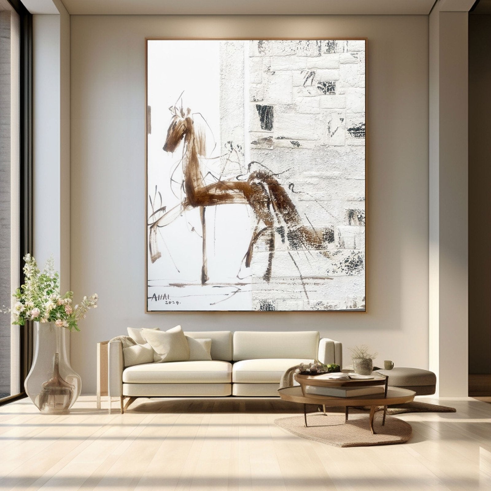Abstract Painting "Frihetens Gestalt”