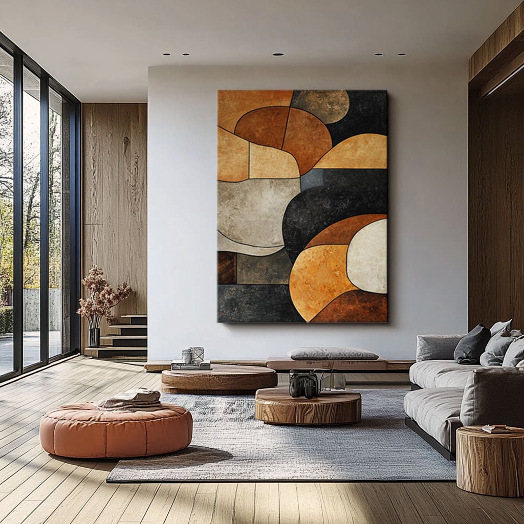 Abstract  Painting "Fusion Éphémère"