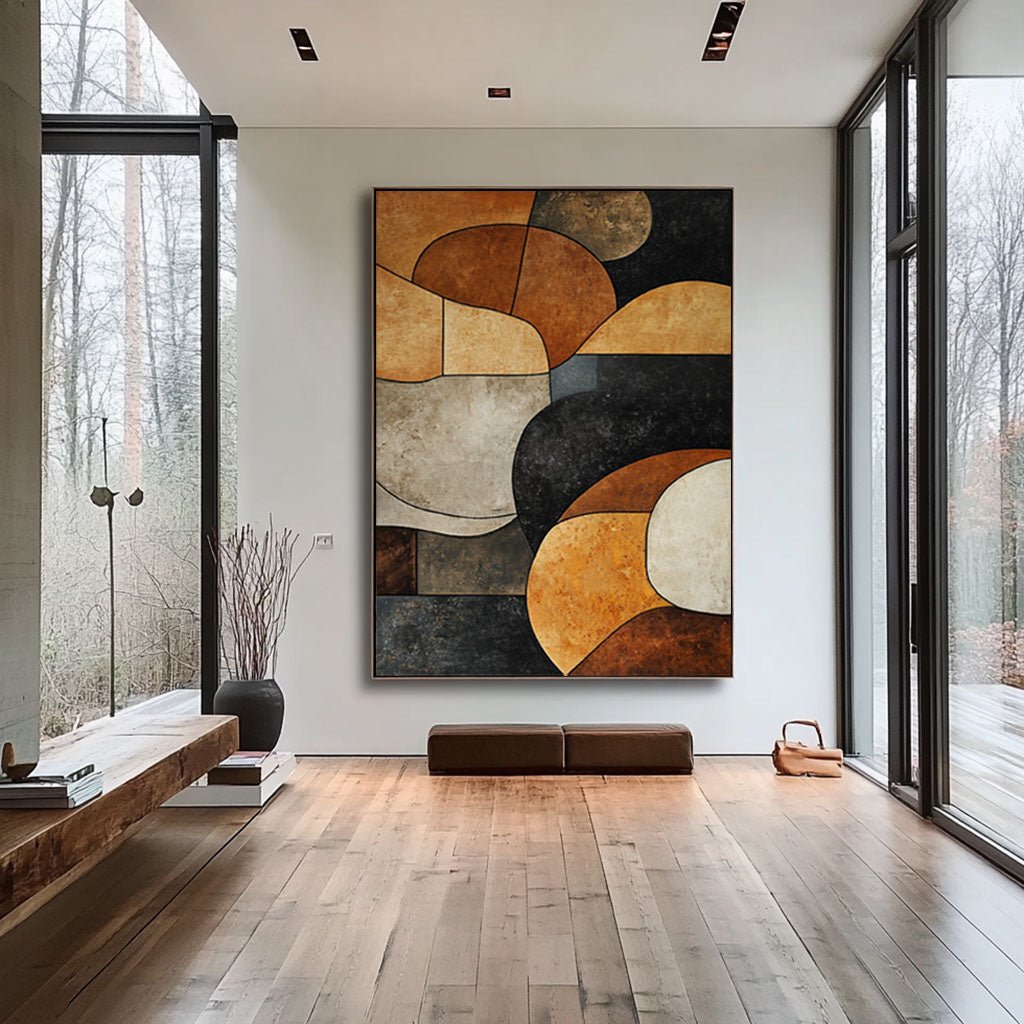 Abstract  Painting "Fusion Éphémère"