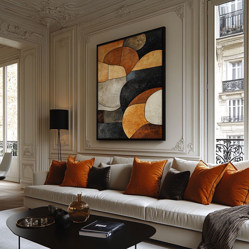 Abstract  Painting "Fusion Éphémère"