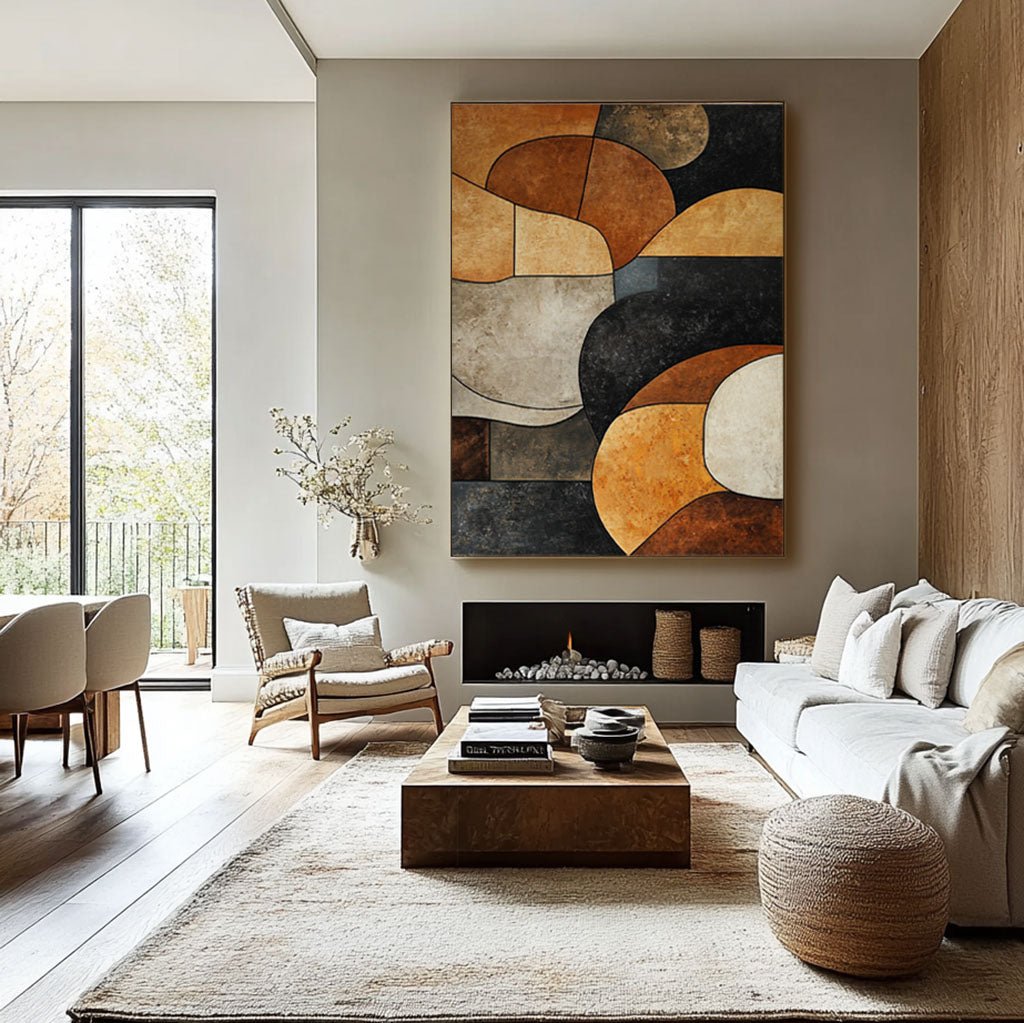 Abstract  Painting "Fusion Éphémère"