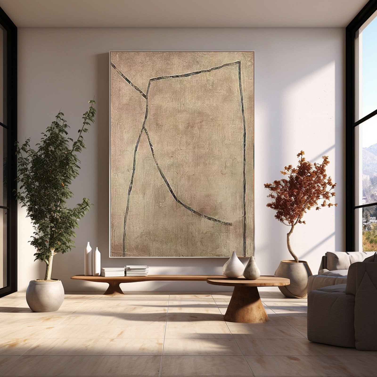 Abstract Painting "Gentle Boundaries"