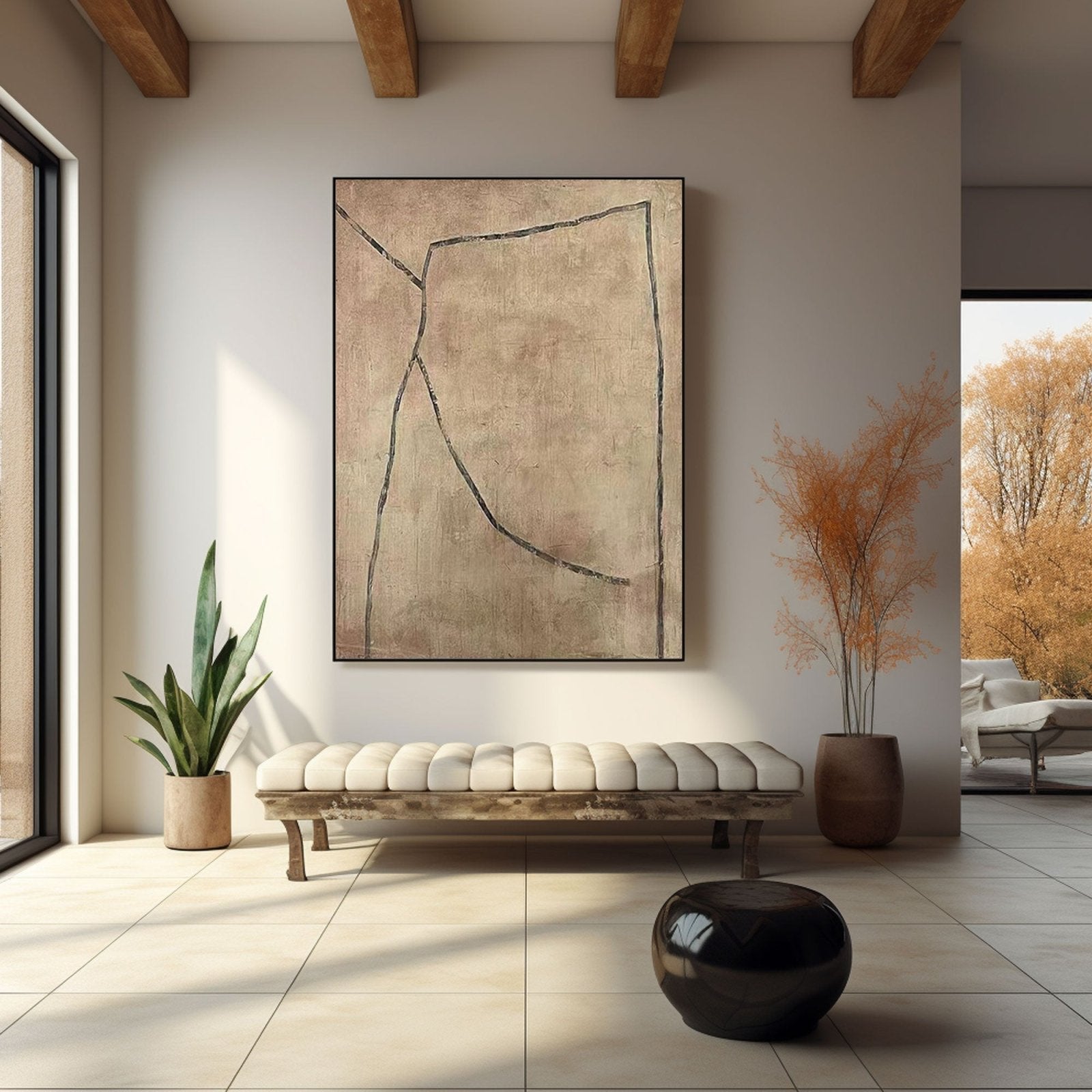 Abstract Painting "Gentle Boundaries"