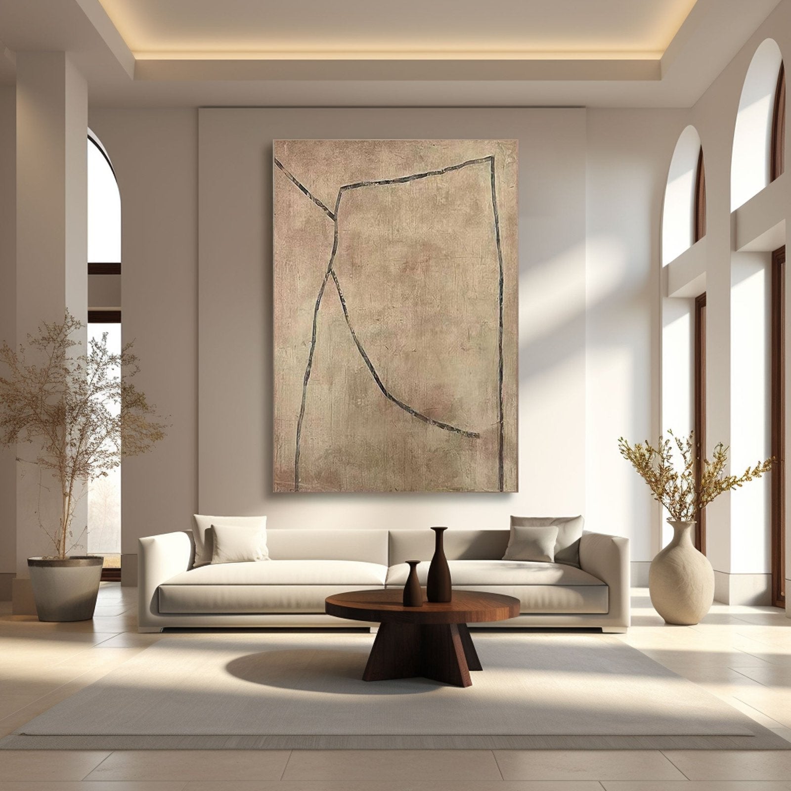 Abstract Painting "Gentle Boundaries"