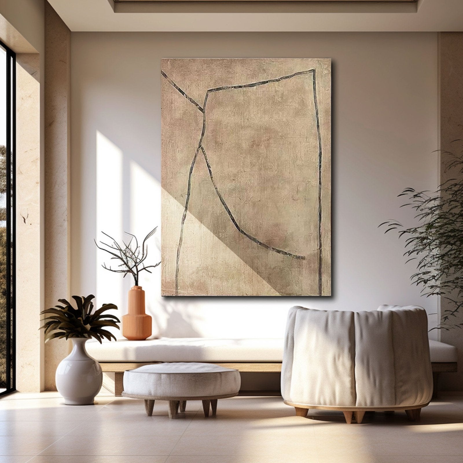 Abstract Painting "Gentle Boundaries"