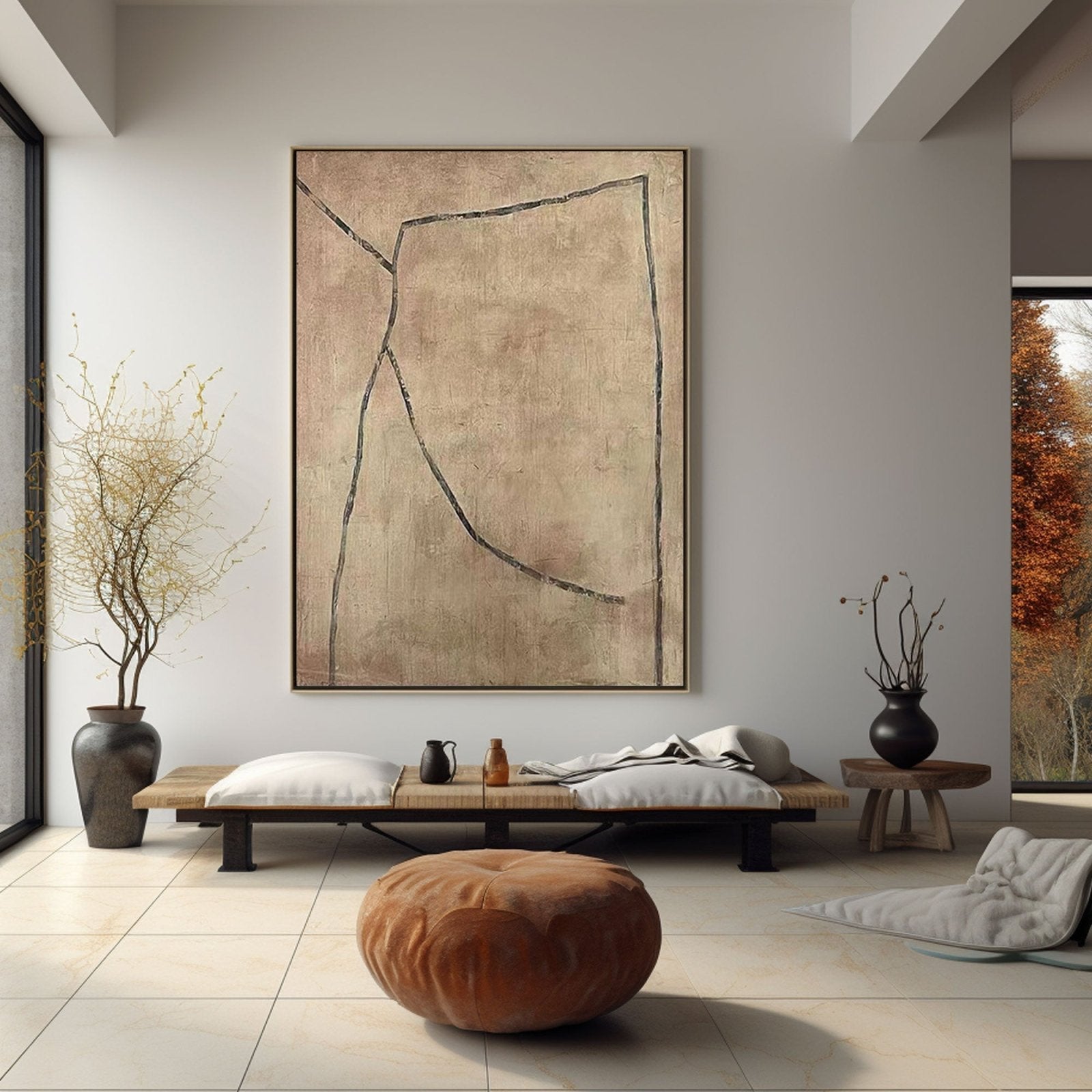 Abstract Painting "Gentle Boundaries"