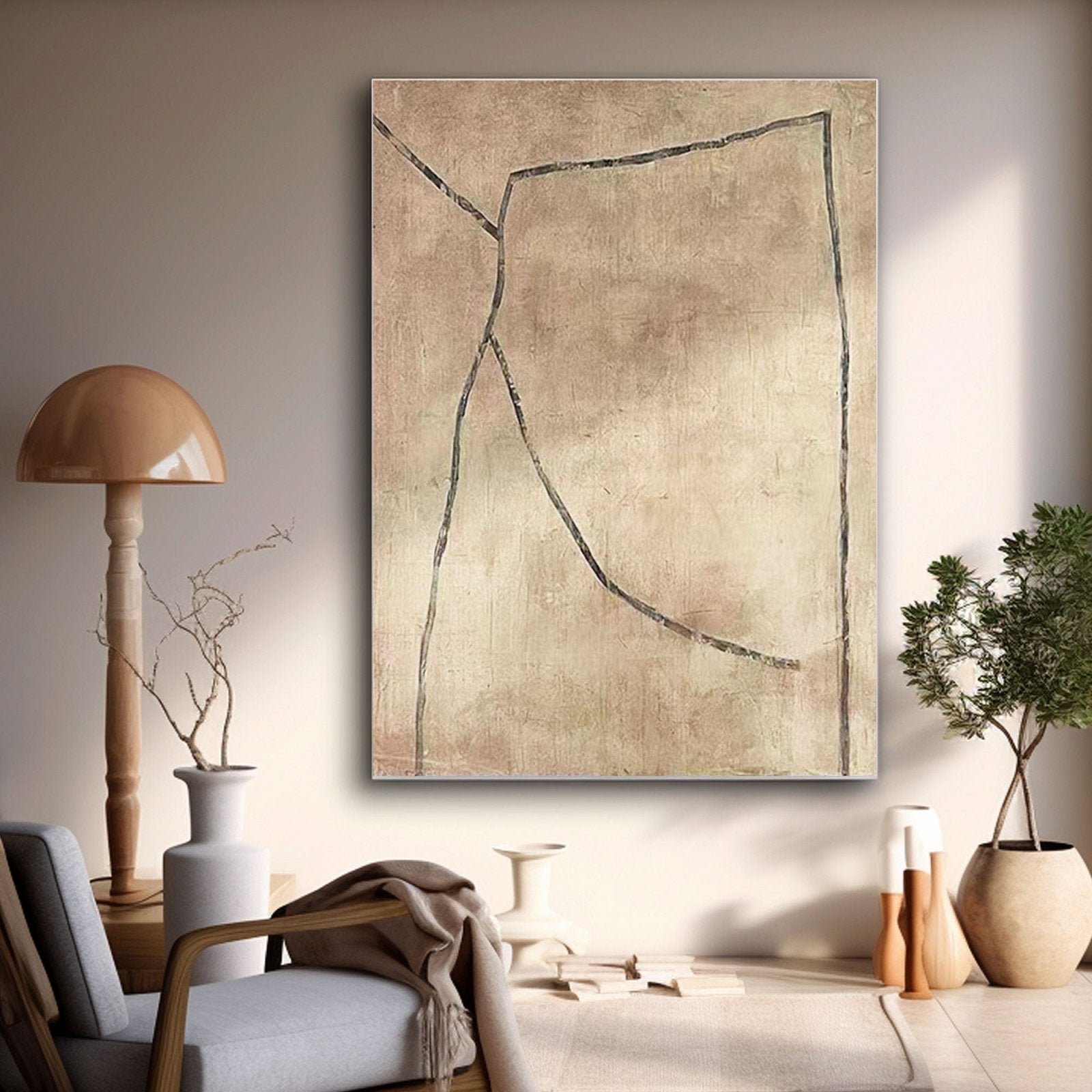 Abstract Painting "Gentle Boundaries"