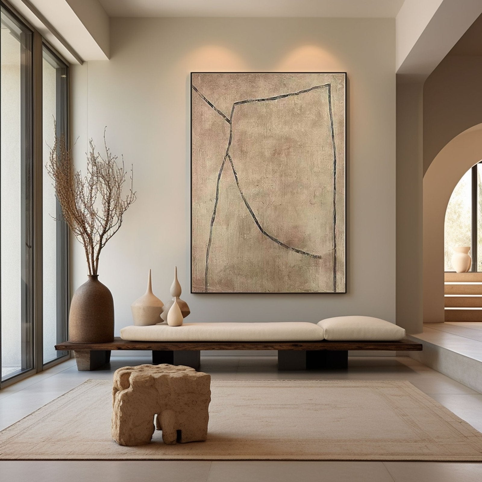 Abstract Painting "Gentle Boundaries"