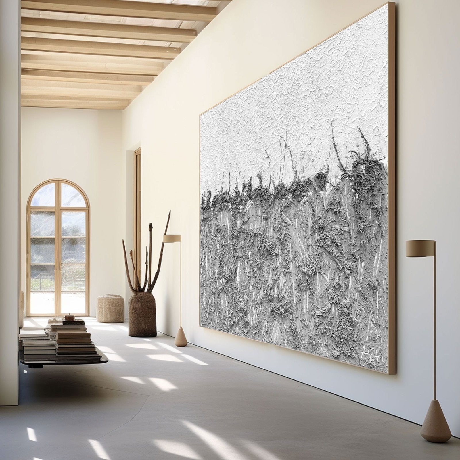 Abstract Painting "Granica Ziemi i Nieba"